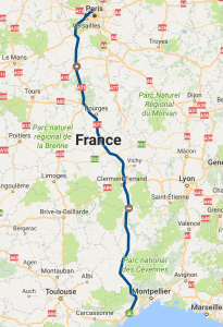 Map Paris to Bez 2017
